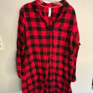 Plaid Shirt Pj Dress